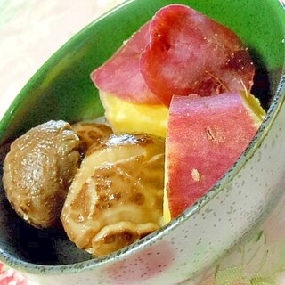 ❤薩摩芋と干し椎茸の煮物❤